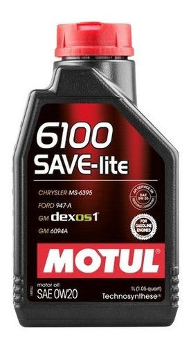 MOTUL 6100 SAVE-LITE 0W-20 (1 LT)