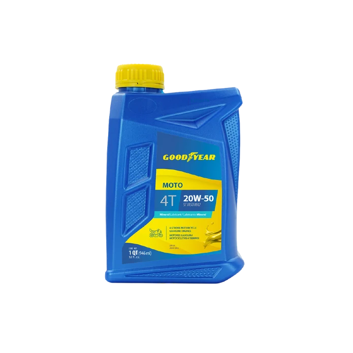 ACEITE DE MOTO 4T 20W-50 SEMI SINTÉTICO GOODYEAR ELITE 1LT